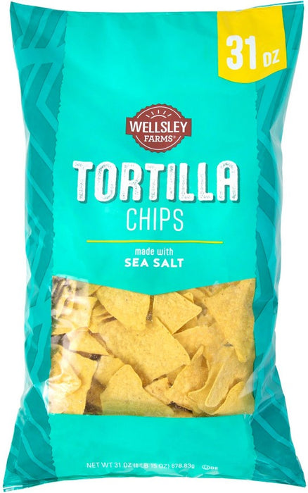 Wf Tortilla Chips W/ Sea Salt, 31 OZ