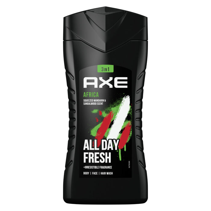 Axe Body Wash 3In1 Africa, 250 ML