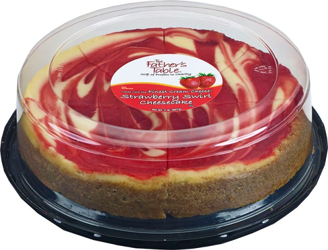 The Father's Table Stawberry Swirl Cheesecake, 3 ct