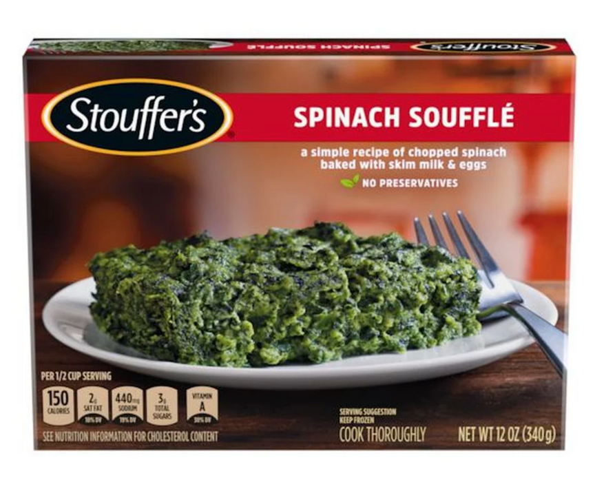 Stouffer's Spinach Souffle Frozen Meal, 12 oz