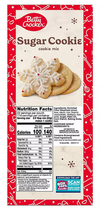 Betty Crocker Sugar Cookie Mix , 5 x 17.5 oz