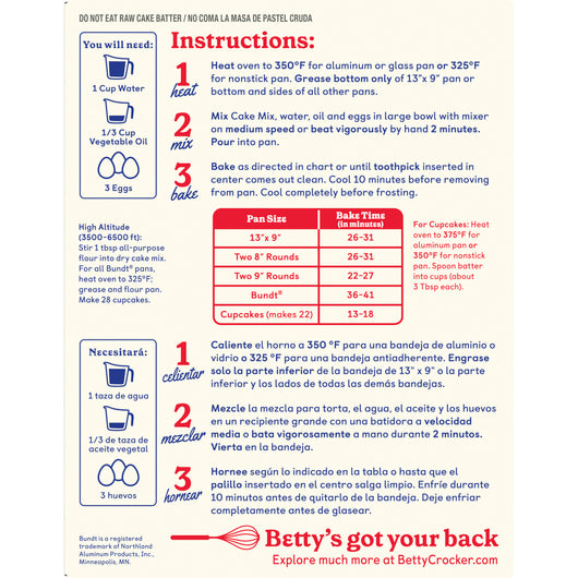 Betty Crocker Delights Super Moist Butter Pecan Cake Mix, 13.25 oz