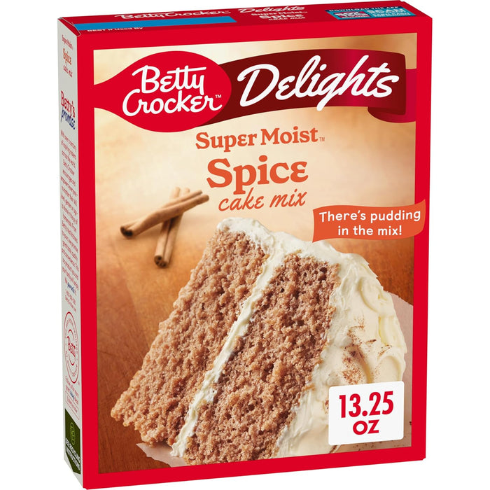 Betty Crocker Delights Super Moist Spice Cake Mix, 13.25 oz
