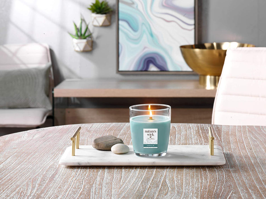 Nature's Wick Coastal Air Scented Candle , 10 oz