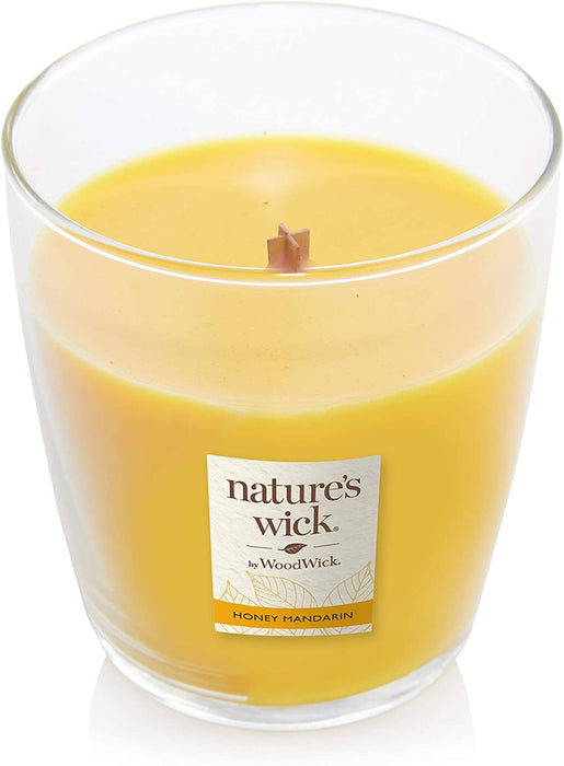 Nature's Wick Honey Mandarin Scented Candle, 10 oz