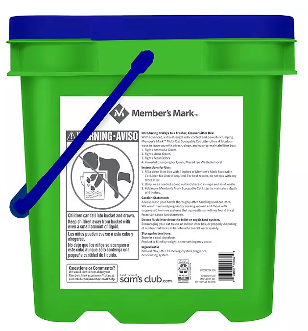 Member's Mark Scoopable Cat Litter , 42 lbs