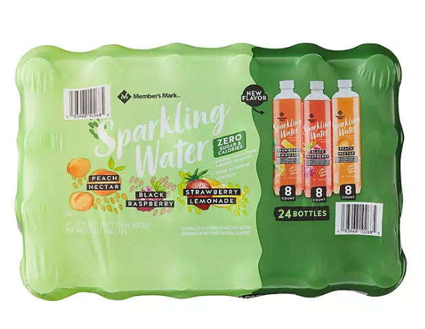 Member's Sparkling 24-Pack Water Variety Pack, 24 ct