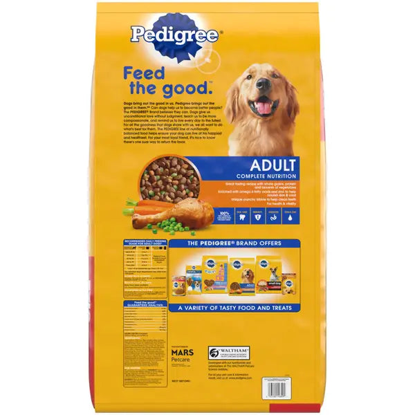 Pedigree Complete Nutrition Adult Dog Food, Roasted Chicken, Rice & Vegetable Flavor, 44 lbs