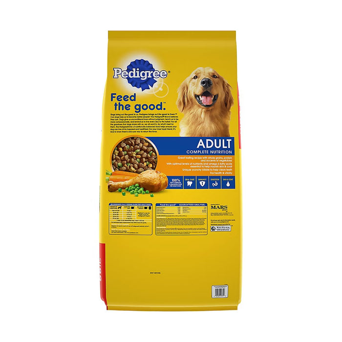 Pedigree Adult Roasted Chicken and Vegetable Dry Dog Food, 50 lbs