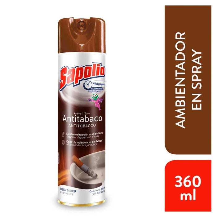Sapolio Ambientador Spray Antitabaco 360 ml