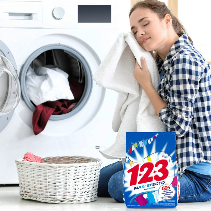 1-2-3 Powder Laundry Detergent, Max Effect, 4.54 kg