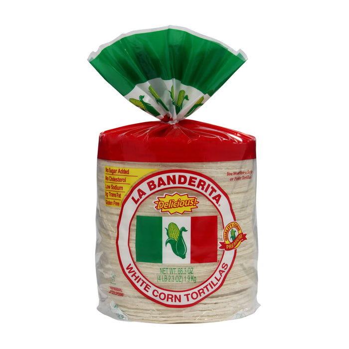 La Banderita White Corn Tortilla, 80 ct