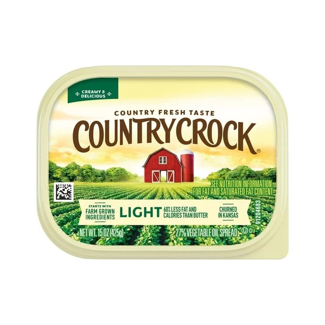 Country Crock Light Vegetable Oil Spread, 15 oz