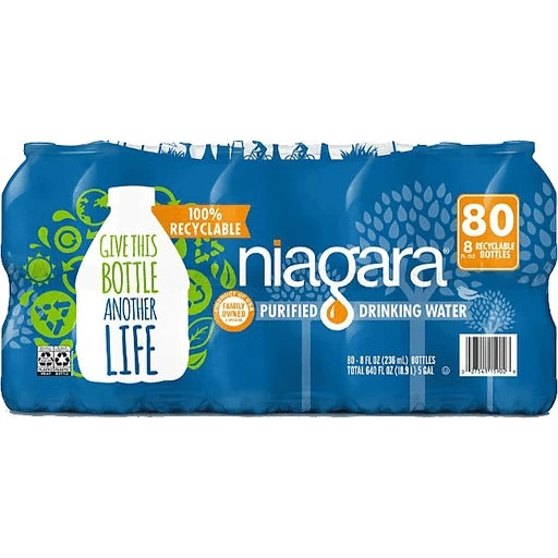 Niagara Purified Bottled Water, 80-Pack , 80 ct