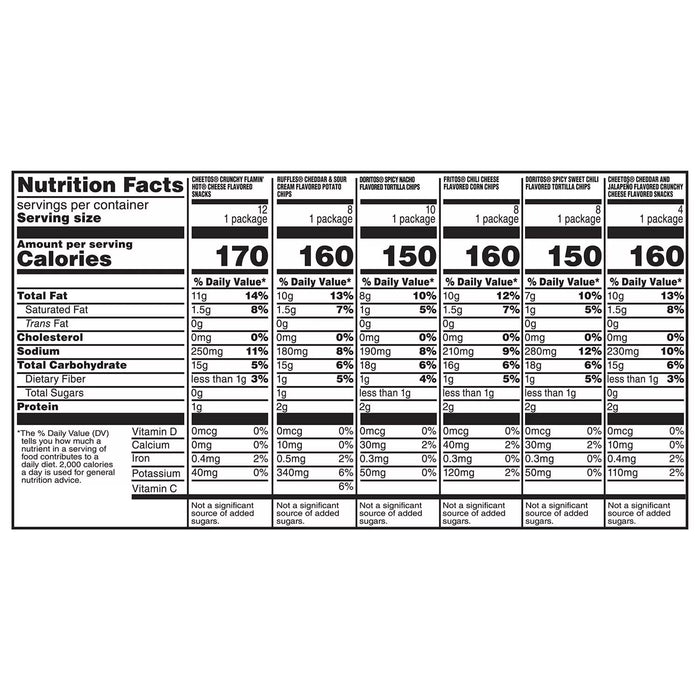 Frito-Lay Bold Mix Variety Pack, 50 ct