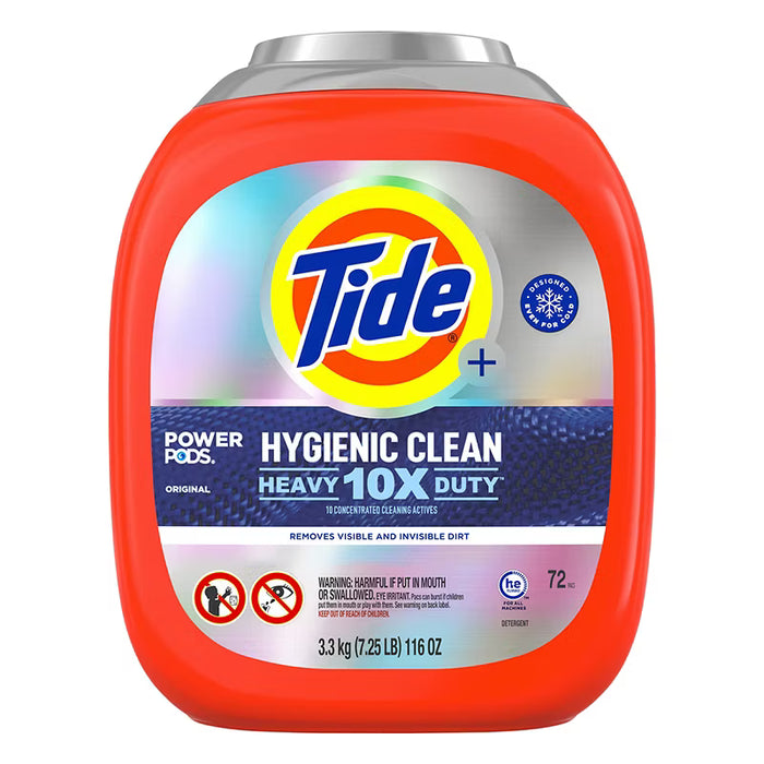 Tide Power Pods Hygienic, 72 CT