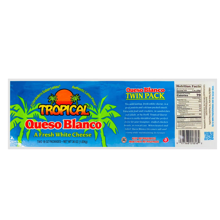Tropical Queso Blanco, 2 X 18 OZ