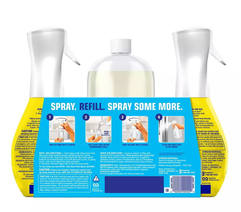 Mr. Clean, Clean Freak Deep Cleaning Mist Multi-Surface Spray With Lem ...