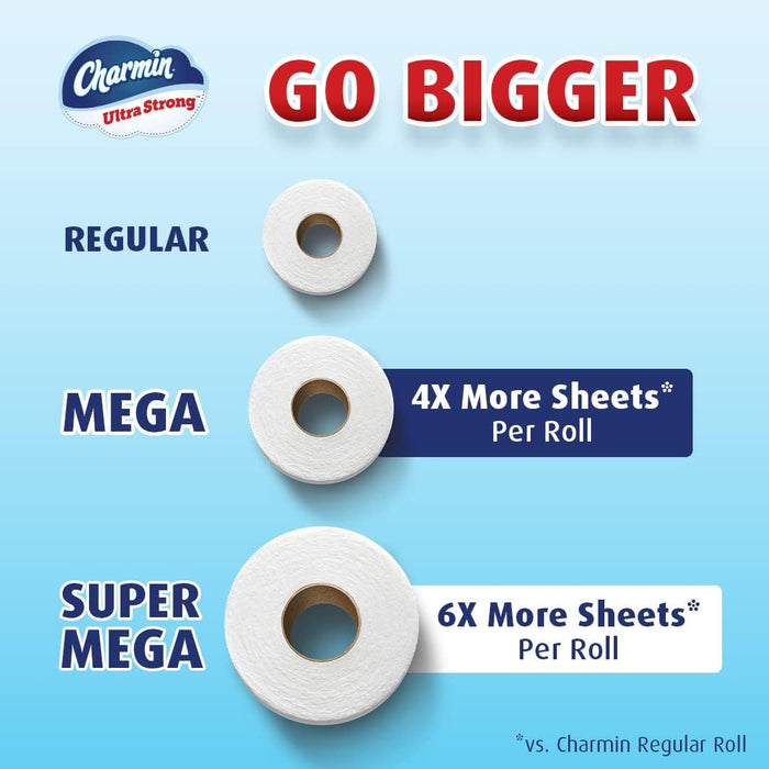 Charmin Ultra Strong Toilet Paper 12 Mega Rolls, 242 Sheets, 12 ct