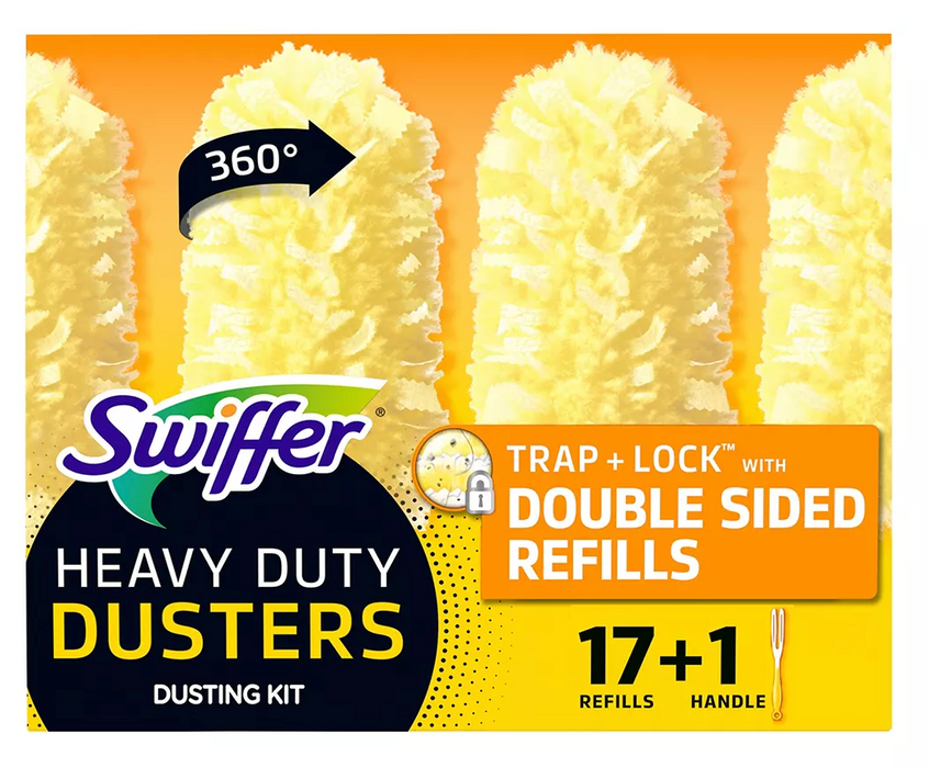 Swiffer Duster Heavy Duty Starter Kit, 17 + 1 ct