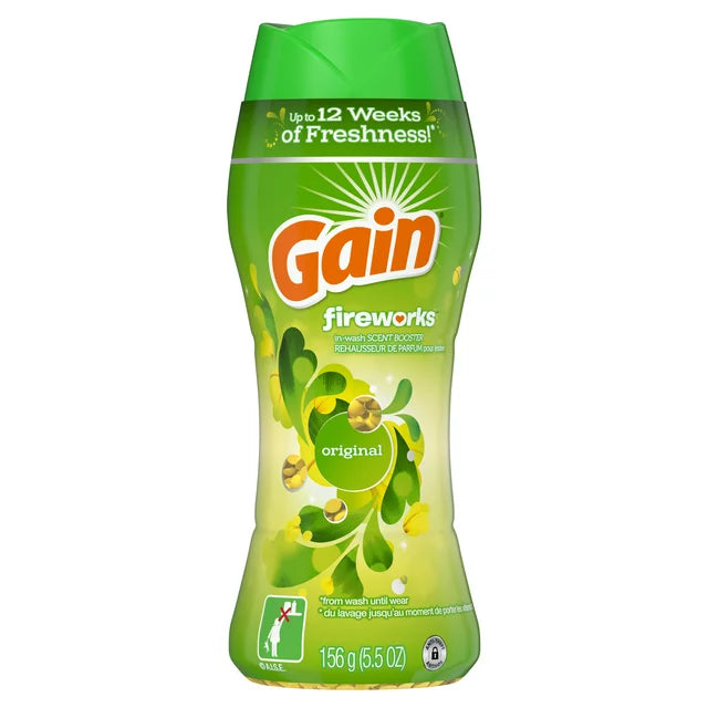 Gain Fireworks Laundry Original, In-Wash Scent Booster Beads, 5.5 oz