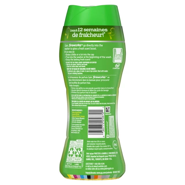 Gain Fireworks Laundry Original, In-Wash Scent Booster Beads, 5.5 oz