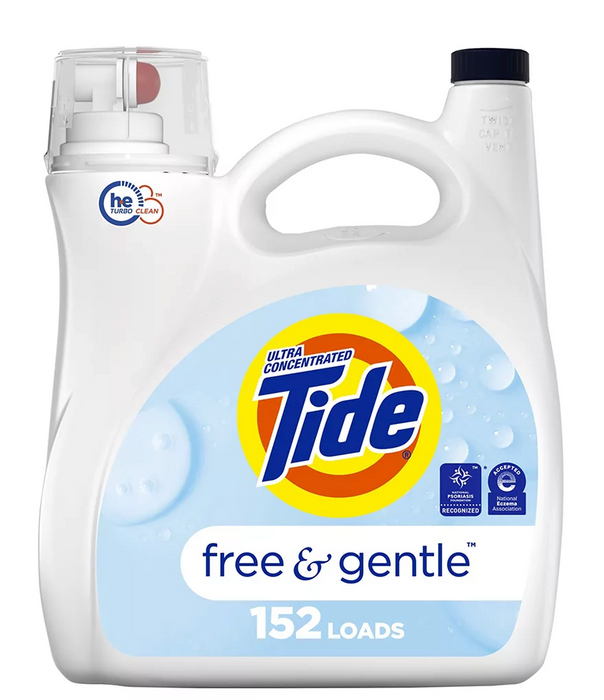 Tide Free & Gentle Liquid Laundry Detergent , 170 oz