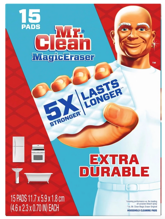 Mr. Clean Magic Eraser Extra Durable Scrubbers , 15 pads