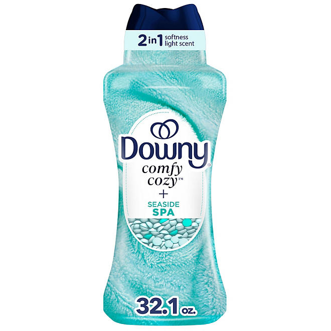 Downy Comfy Cozy In-Wash Laundry Scent Booster Beads, Seaside Spa Scent, 32.1 oz