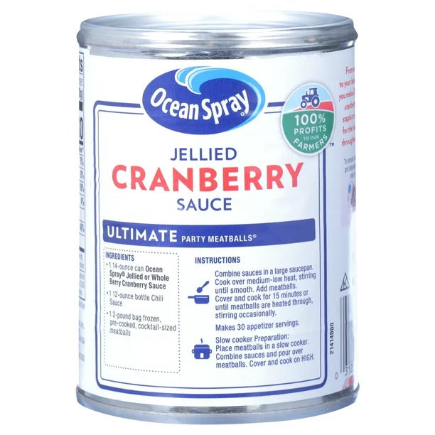 Ocean Spray Jellied Cranberry Sauce, 14 oz