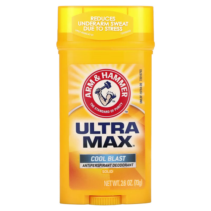 Arm & Hammer, UltraMax, Solid Antiperspirant Deodorant for Men, Cool Blast, 2.6 oz