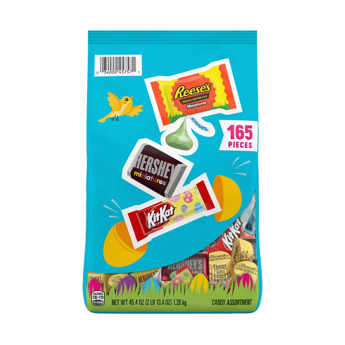 Hershey's, Kit Kat And Reese's Assorted Chocolate, Easter Candy Bulk Bag, 165 ct