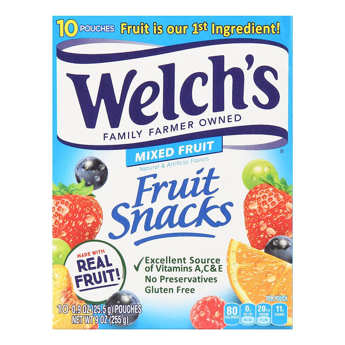 Welch's Fruit Snacks, Mixed Fruit , 10 ct