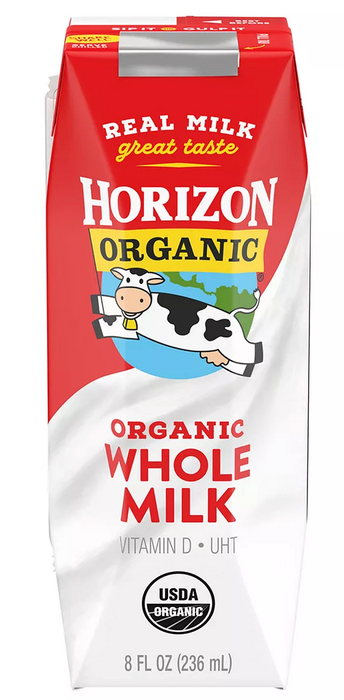 Horizon Organic Whole Milk, 18-Pack , 18 x 8 oz