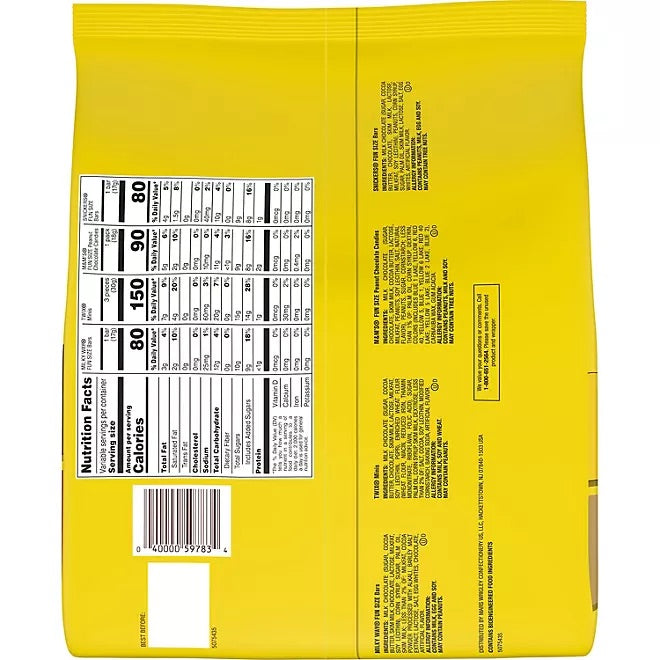 Mars Milk Chocolate Variety Pack Candy, 115 ct