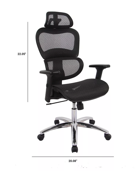 Berkley Jensen Deluxe Mesh Office Chair, Black, 1 pc