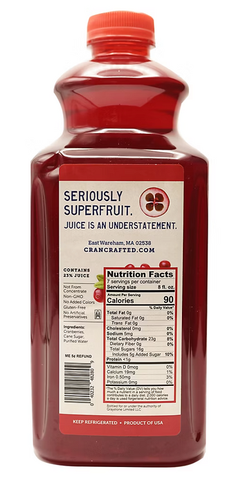 Bluewater Farms Original Cranberry Juice, 56 oz