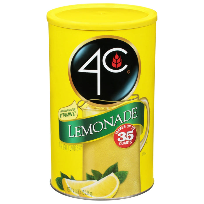 4C Powdered Soft Drink Mix Lemonade, 35 qt