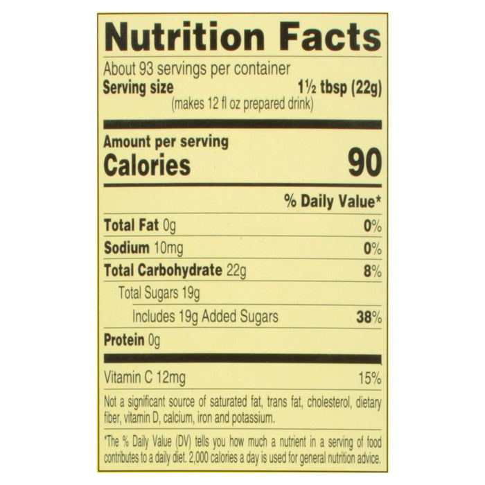 4C Powdered Soft Drink Mix Lemonade, 35 qt