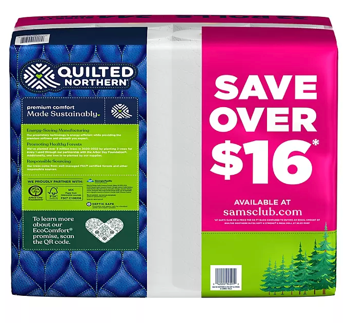 Quilted Northern Bathroom Tissues, 244 Sheets, 2-Ply , 32 ct