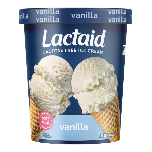 Lactaid 100% Lactose-Free Vanilla Ice Cream , 32 oz