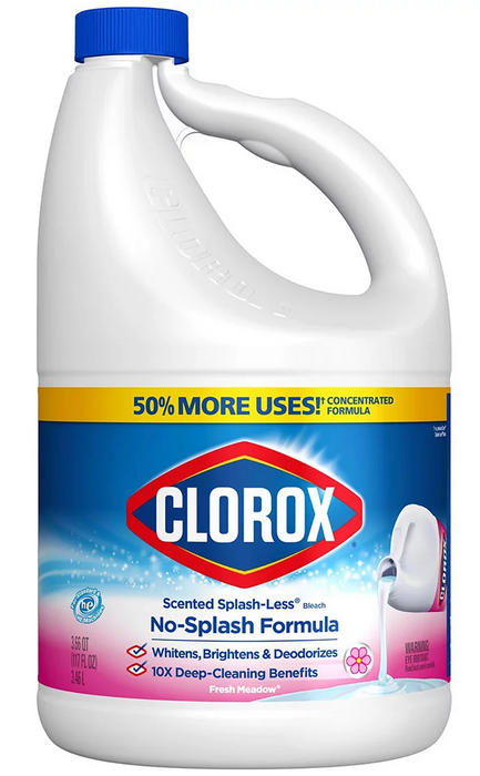 Clorox No-Splash Scented Bleach Formula, 3-Pack , 3 x 117 oz