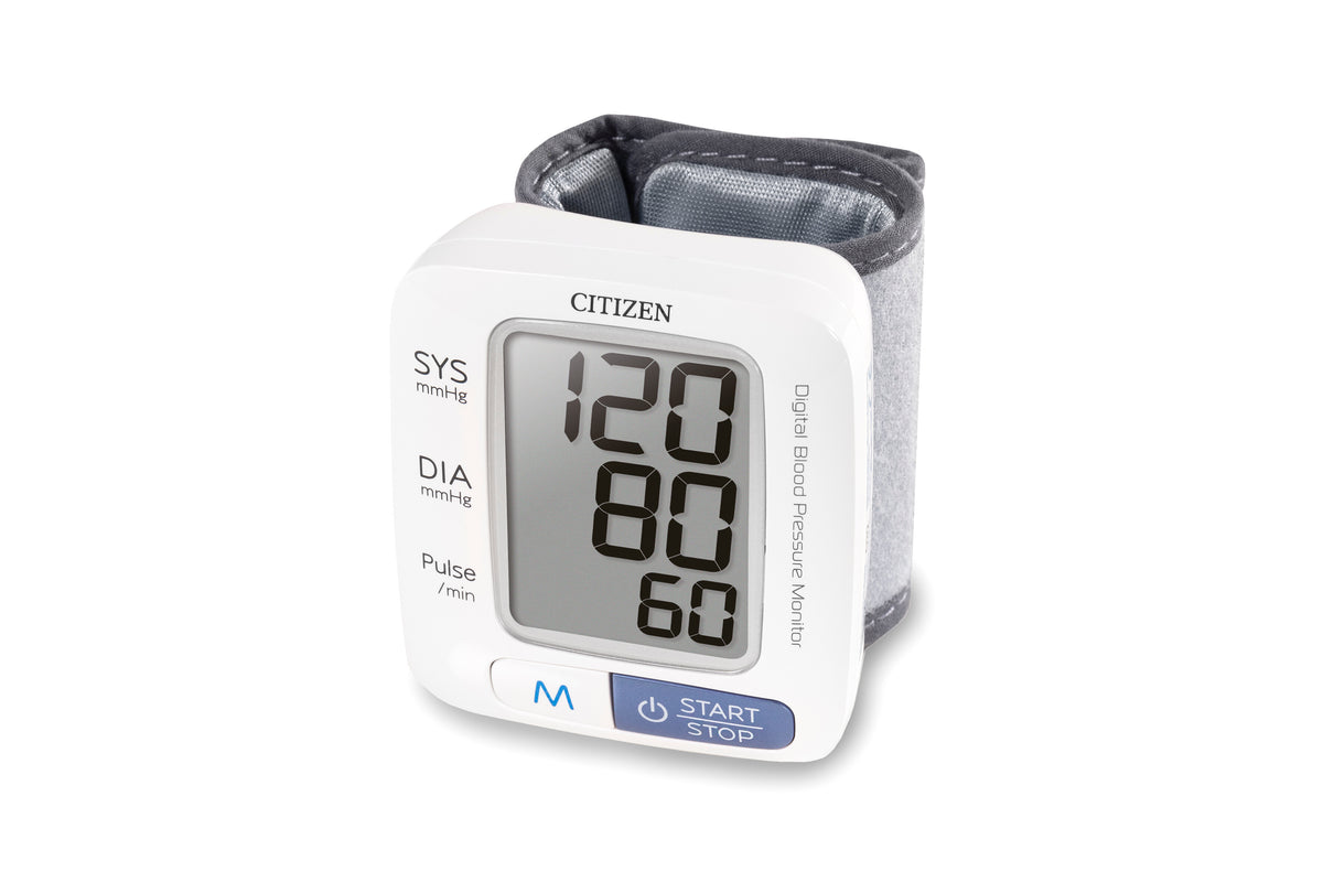Citizen CH-650 Blood Pressure Monitor, Digital Wrist BPM, pc