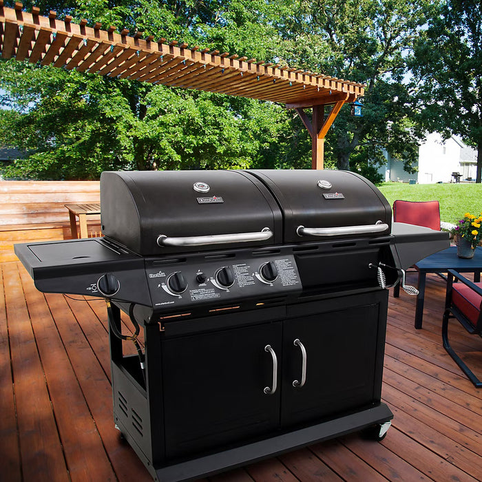Char-Broil Deluxe Combo Charcoal/Gas Grill, 1 pc