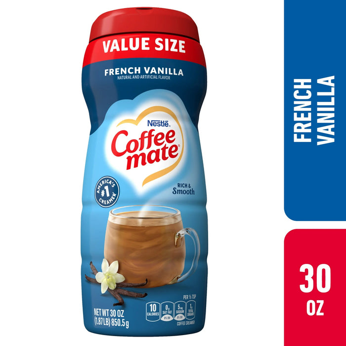 Nestle Coffee Mate French Vanilla Powder Coffee Creamer, 30 oz