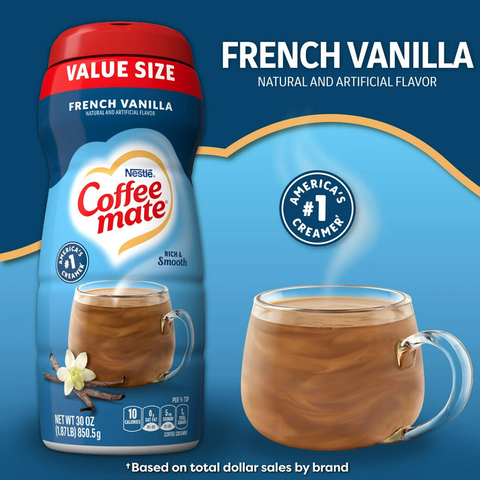 Nestle Coffee Mate French Vanilla Powder Coffee Creamer, 30 oz