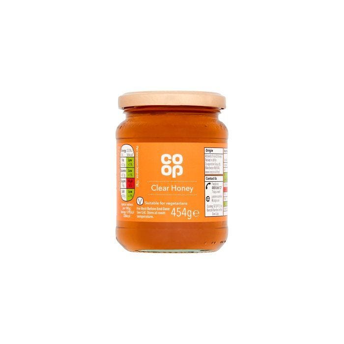 Co-op Clear Honey , 454 gr