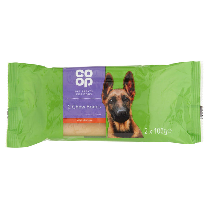 Co-op Pet Treats for Dogs Chew Bones with Chicken, 2 x 100 gr