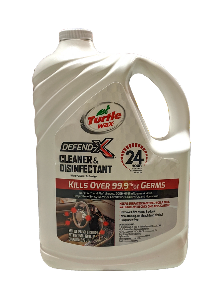 Turtle Wax Defend X Cleaner & Disinfectant, 128 oz —