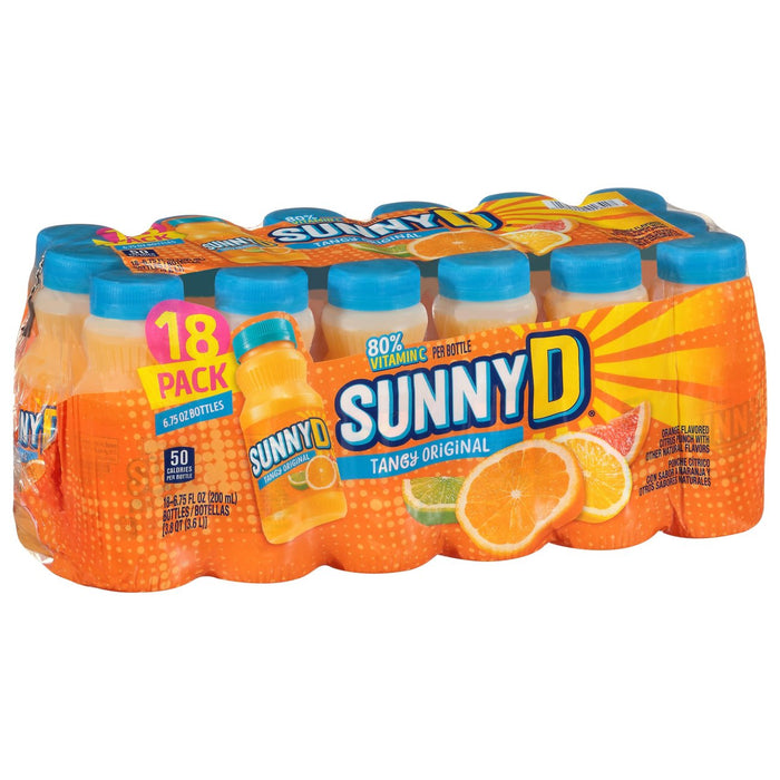 SunnyD Tangy Original Orange Juice Drink, 18-Pack, 18 x 6.75 oz